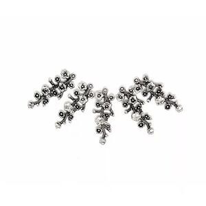 5pcs Beads for Jewelry #21692 Tibetan Silver Branch Beads